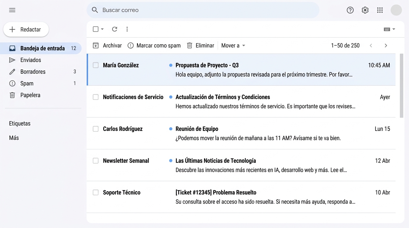 Correo migrado a Enucem